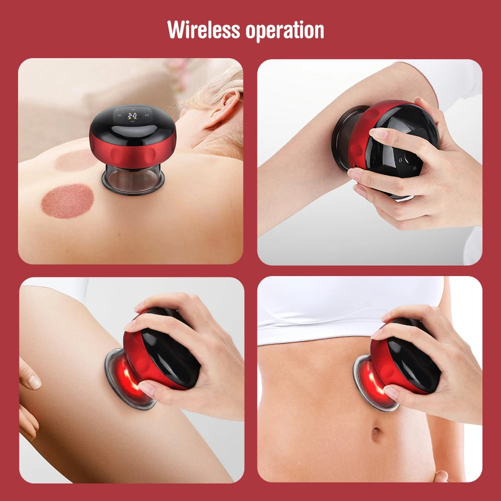 Electric Vacuum Cupping Massage Body Cups Anti-Cellulite Therapy Massager for Body Electric Guasha Scraping Fat Burning Slimming